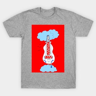 Hurdy-gurdy Polka Dot Head in the Clouds T-Shirt